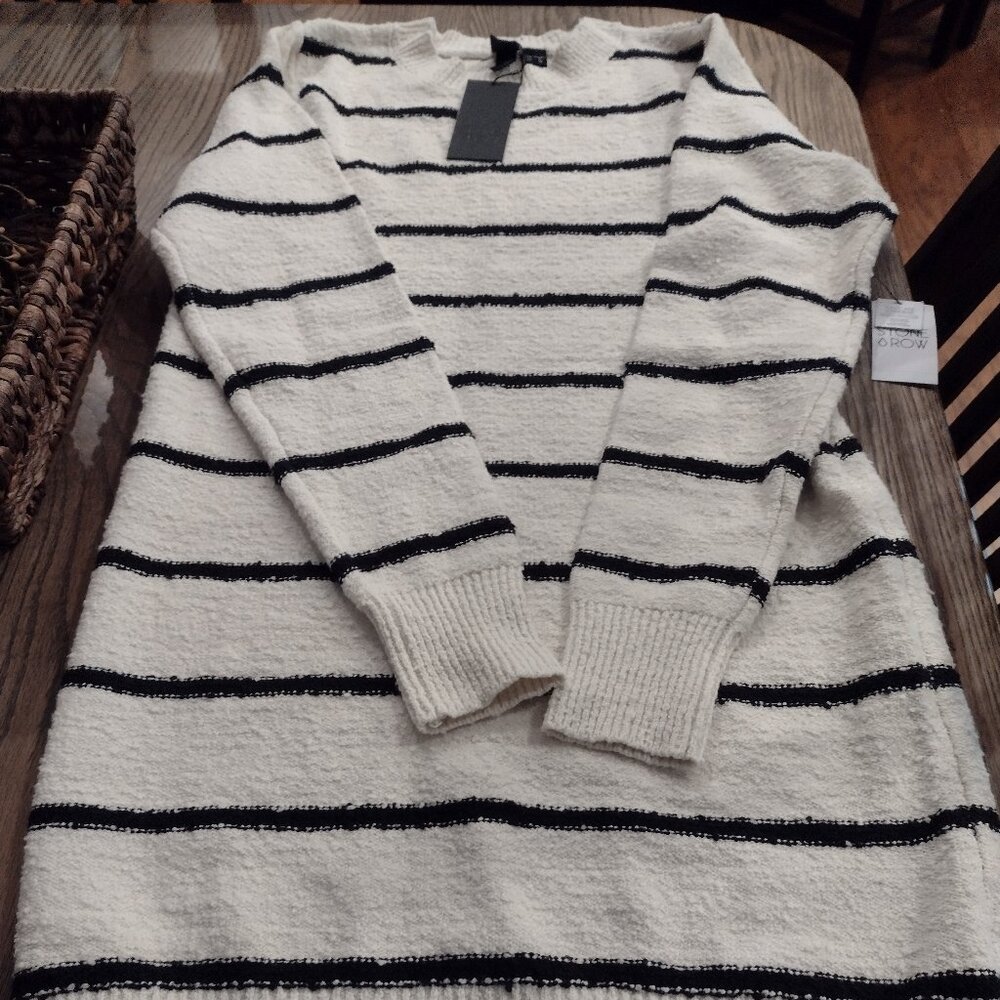 Stone Row Striped Sweaterdress
